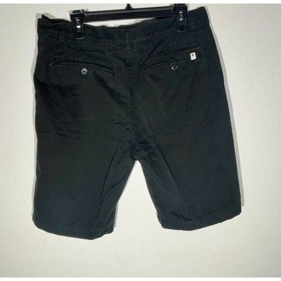 DC Shoes Men's Black Chino Shorts Size 34 Skate Casual Flat Front Cotton - Picture 4 of 5